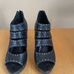 Aldo Black Studded Heels